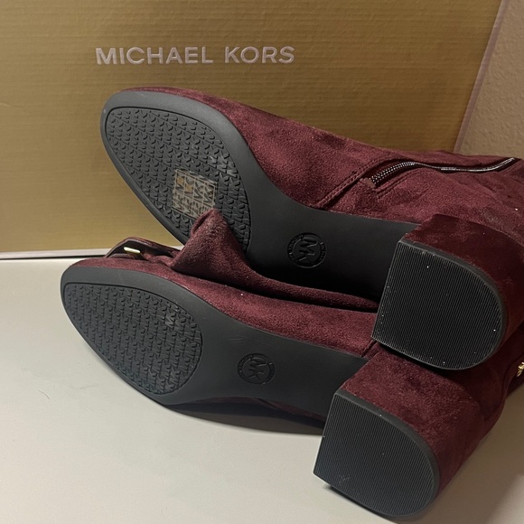 Michael Kors boots - Burgundy Heeled Boots - Picture 7 of 7